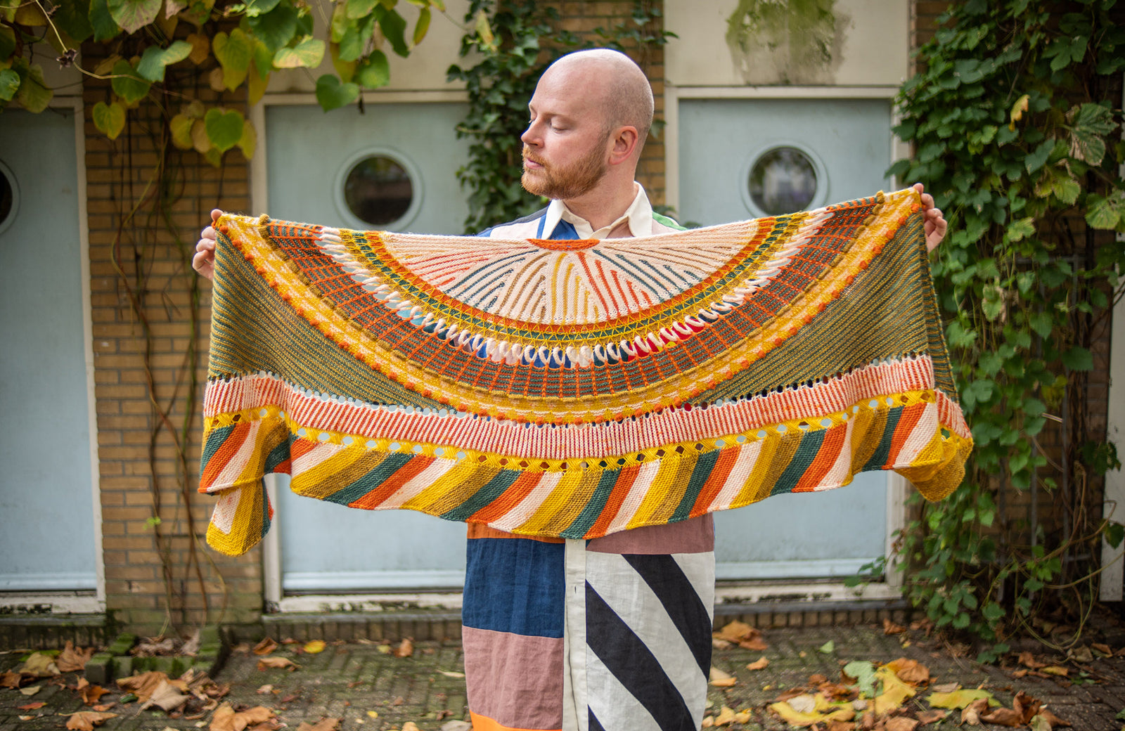 Cozy Shlanket MKAL pattern by Knitting Expat Designs