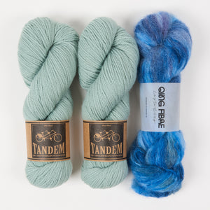 WESTKNITS KIT - BLUE AND MISTY