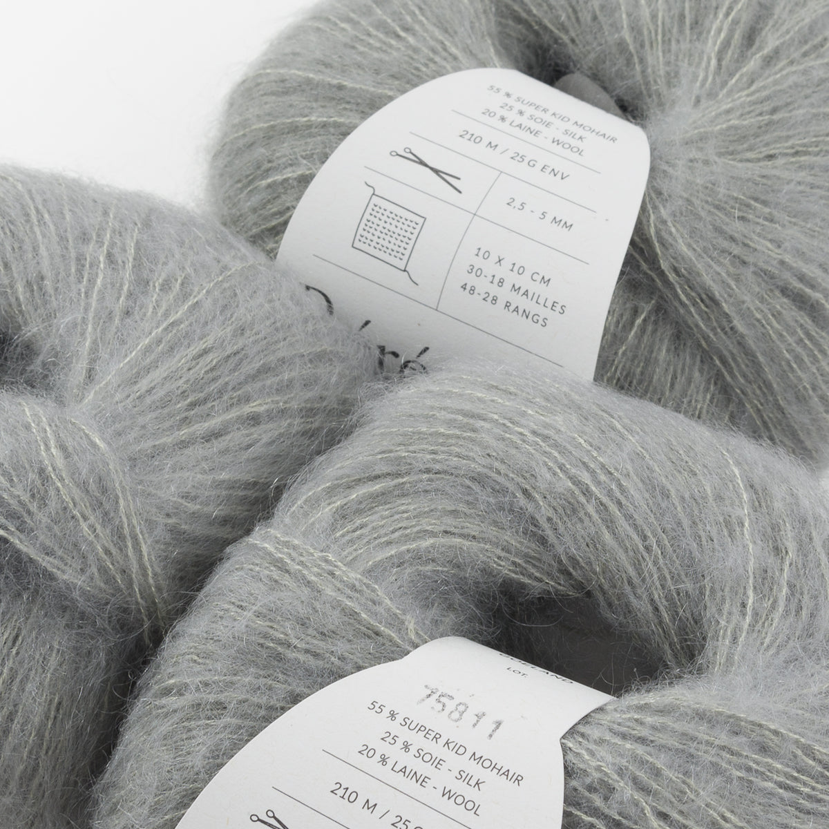 SOFT SILK MOHAIR - STØVET SØGRØN (DUSTY SEA GREEN) - Stephen & Penelope