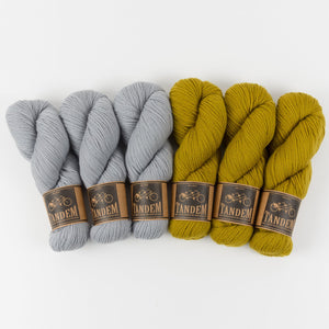 WESTKNITS KIT - GREY MUSTARD