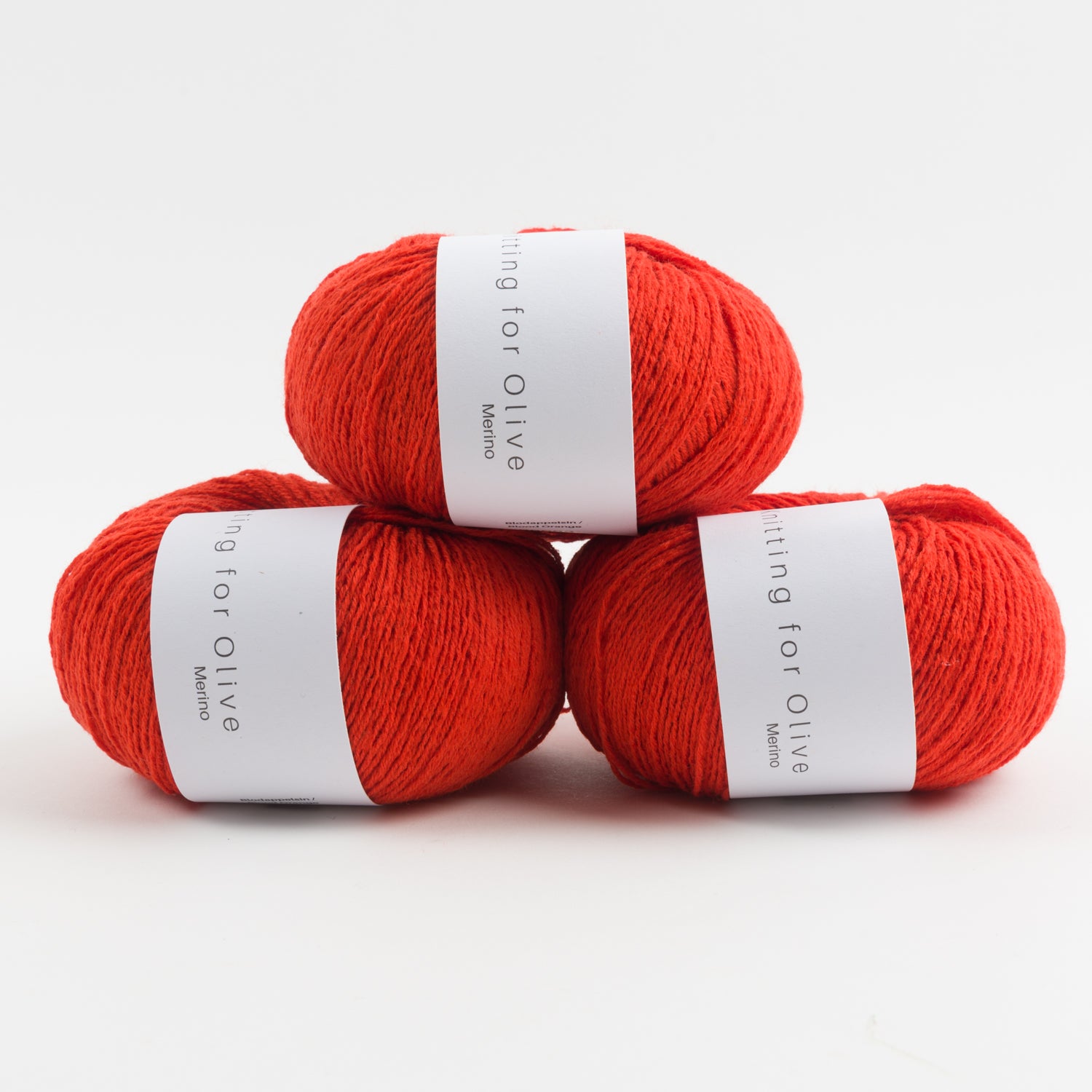 Land Orange Hand Dyed Merino Wool Yarn Worsted Wt