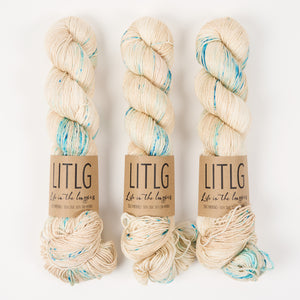 SILK MERINO - BEIGE BLUE