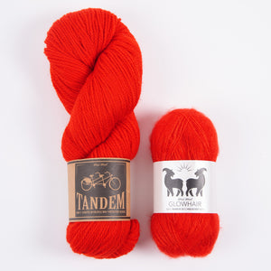 WESTKNITS KIT - RED HOT MOHAIR MATCH DK