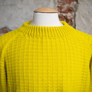 WOOLLY WAFFLE SWEATER - AVOCADO