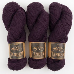 BRIOGARTER SWEATER - AUBERGINE