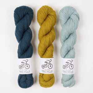 WESTKNITS KITS - GOLD AND TURQUOISE