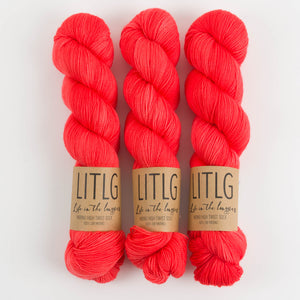 HIGH TWIST SOCK - DEEP CORAL